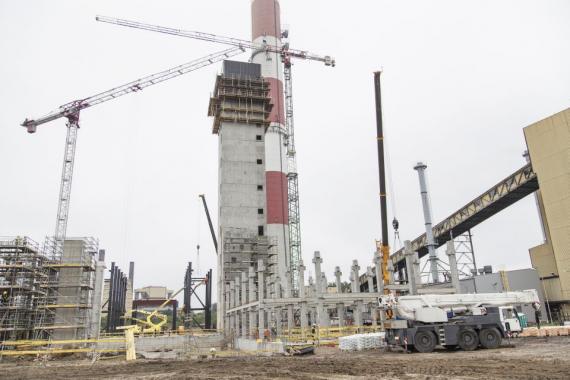 Budowa nowej EC Fortum w Zabrzu - pylon - zdjęcie (2)